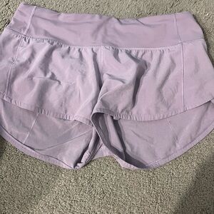 Pinkish purple lulu shorts